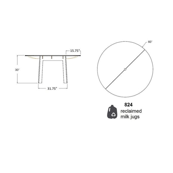 Fresh Air Round Outdoor Dining Table