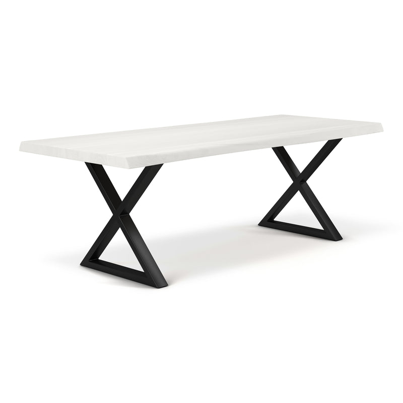 ⭐️くらら⭐️アクメファニチャー　BROOKSDININGTABLE WhiteWash--Black_800x.jpg