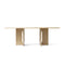 Androgyne Rectangular Dining Table  option Natural Oak