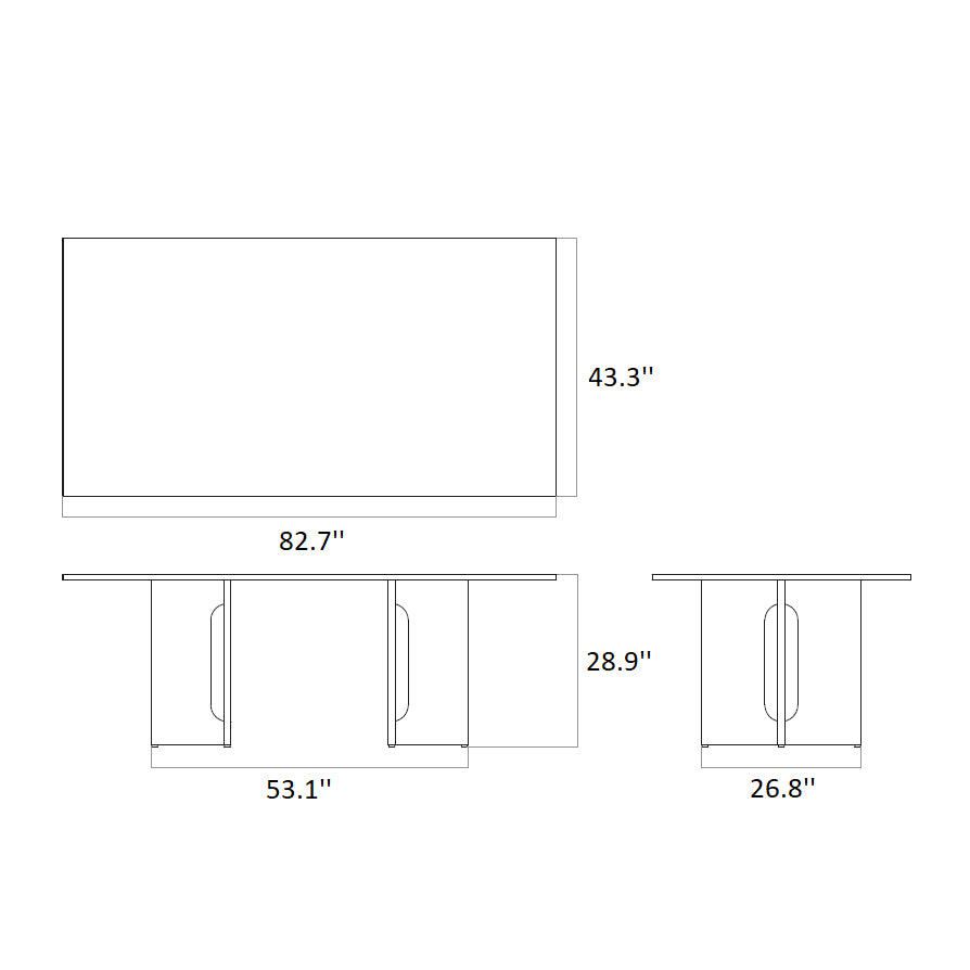 Androgyne Rectangular Dining Table