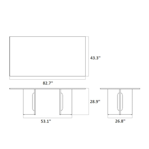 Androgyne Rectangular Dining Table