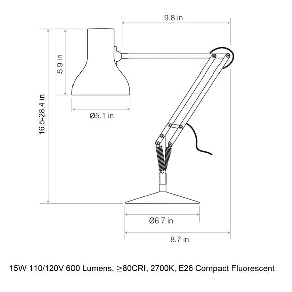 Anglepoise Type 75 Mini Desk Lamp - Paul Smith - 2Modern
