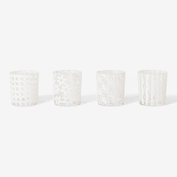 Dusen Dusen Pattern Glasses (Set of 4)