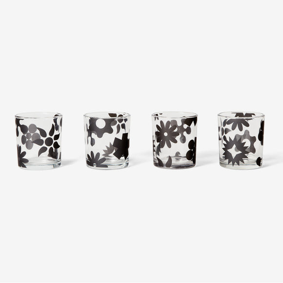 Dusen Dusen Pattern Glasses (Set of 4)