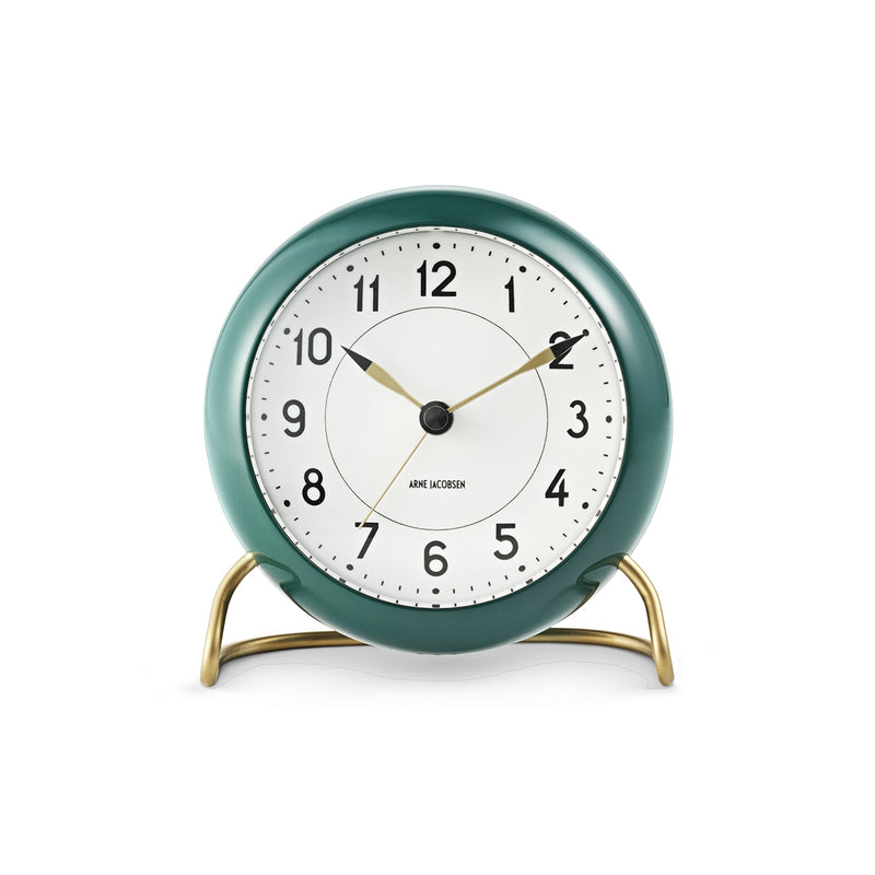 ARNE JACOBSEN Table Clock Station グリーン Arne Jacobsen Clocks Station Table Clock - 2Modern