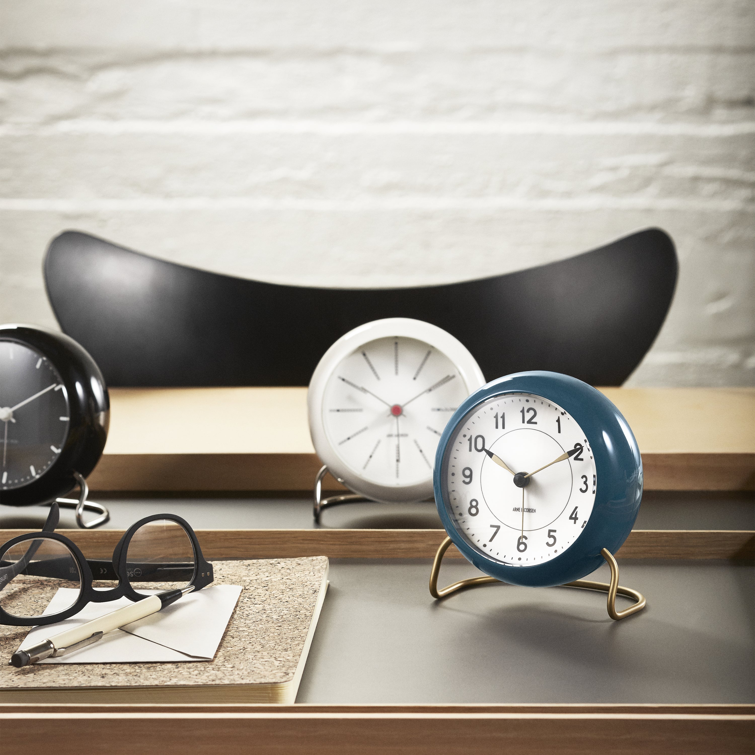 Arne Jacobsen Clocks Station Table Clock - 2Modern