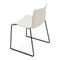 Catifa 46 Dual Color Dining Chair with Sled Base  option PO214 White/Taupe