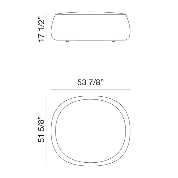 Pix 3-Seat Ottoman