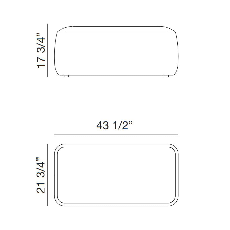 Pix Cubo 2-Seat Ottoman