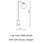 Array Opal Table Lamp