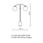 Array Opal Table Lamp