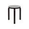 Stool 60  option Black Lacquered/Black Lacquered