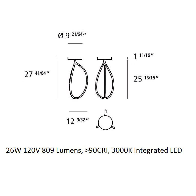 Arrival Semi Flush Mount