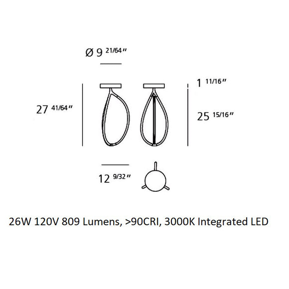 Arrival Semi Flush Mount