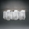 Logico Triple Linear Semi Flush Mount  option White