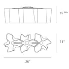 Logico Triple Linear Semi Flush Mount