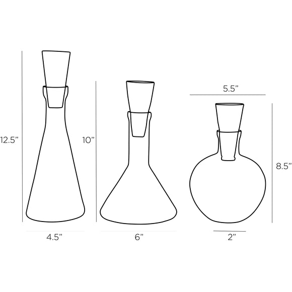 Oaklee Decanters (Set of 3)