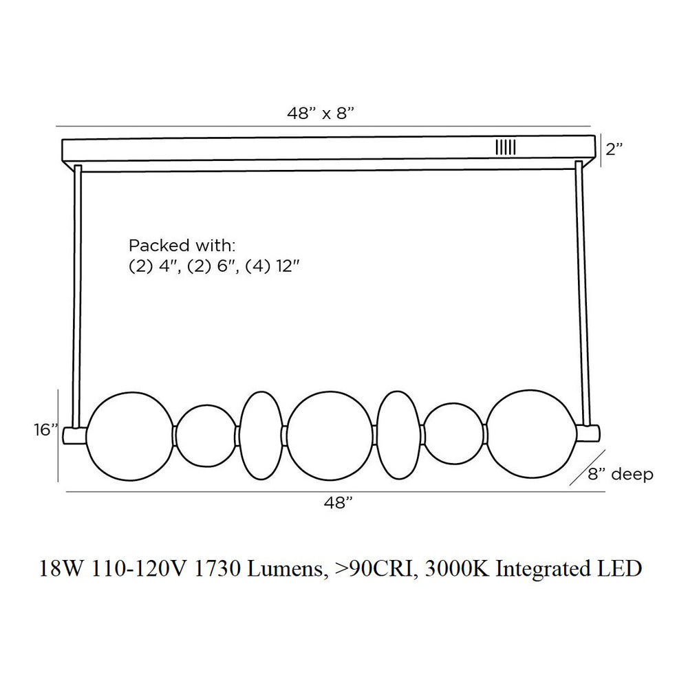 Raphael Linear Chandelier