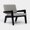 Seneca Outdoor Lounge Chair  option Zig Zag Black