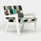 Seneca Outdoor Lounge Chair  option White
