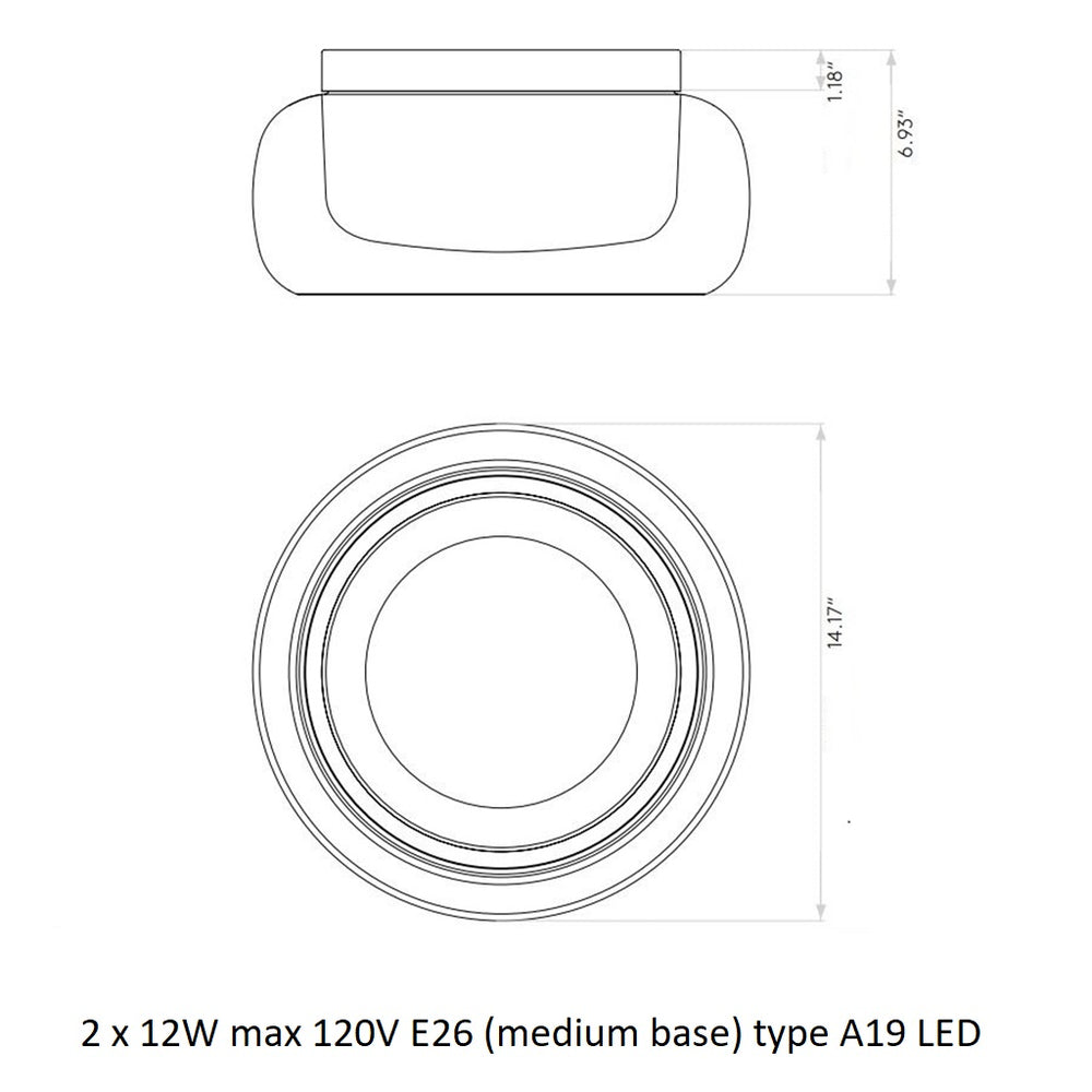 Aquina Semi Flush Mount