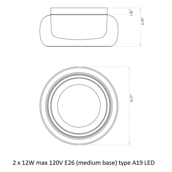 Aquina Semi Flush Mount