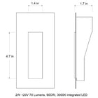 Borgo Trimless LED Wall Sconce
