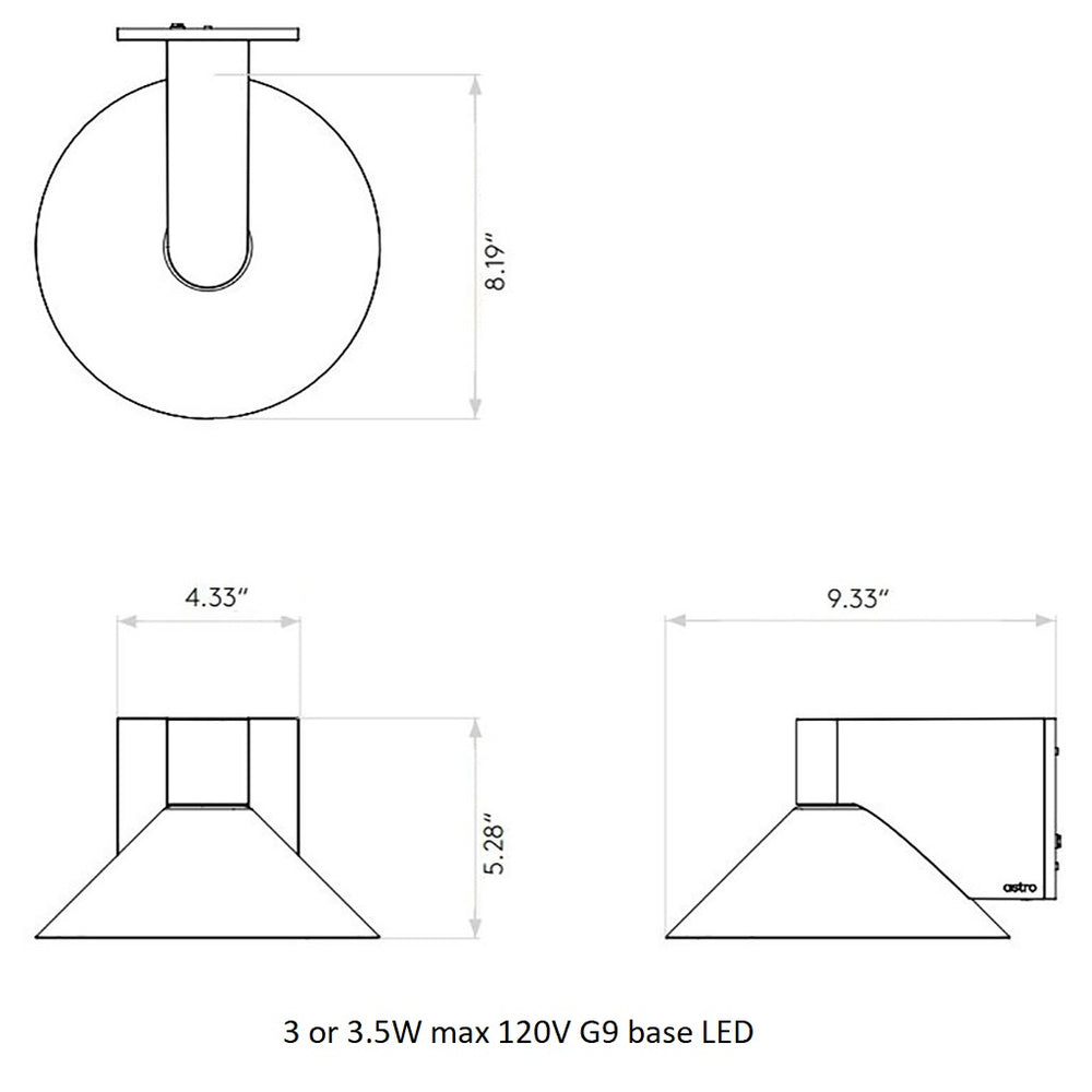 Conic Bathroom Vanity Light
