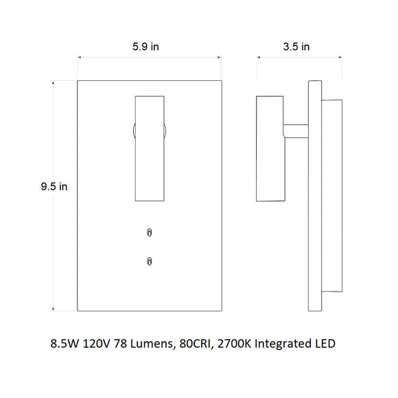 Edge Reader Mini Reading Wall Sconce