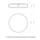 Mashiko Round Flush Mount