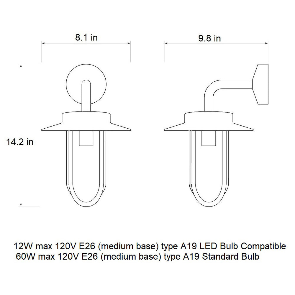 Montparnasse Outdoor Wall Sconce