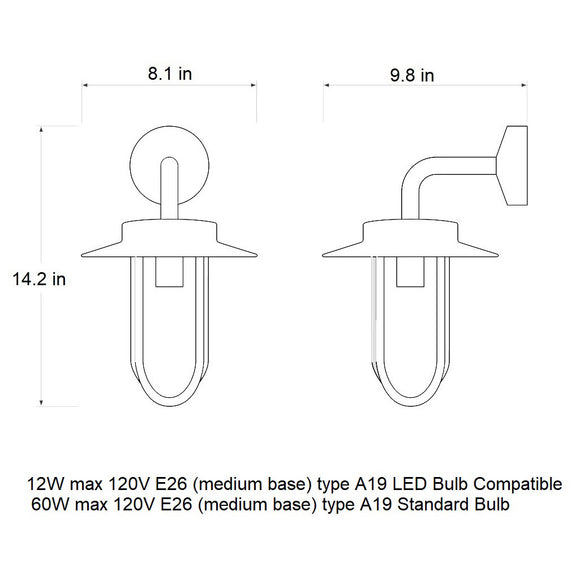 Montparnasse Outdoor Wall Sconce