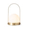 Carrie Portable Indoor/Outdoor LED Lamp  option Brushed Brass / Without Handle