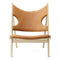 Knitting Lounge Chair  option Natural Oak / 21000 - Cognac