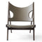 Knitting Lounge Chair  option Smoked Oak / 0311 - Dakar Leather Sand
