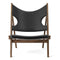 Knitting Lounge Chair  option Walnut / 0842 - Dakar Leather