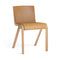 Ready Upholstered Dining Chair  option Natural Oak / Aida 0250 Leather