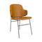 The Penguin Fully Upholstered Dining Chair  option 0250 - Cognac Dakar Leather