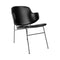 The Penguin Upholstered Lounge Chair  option 0842 - Black Dakar Leather