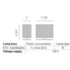 Clavius Single Table Lamp