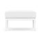 Catalina Ottoman  option Matte White / Cloud