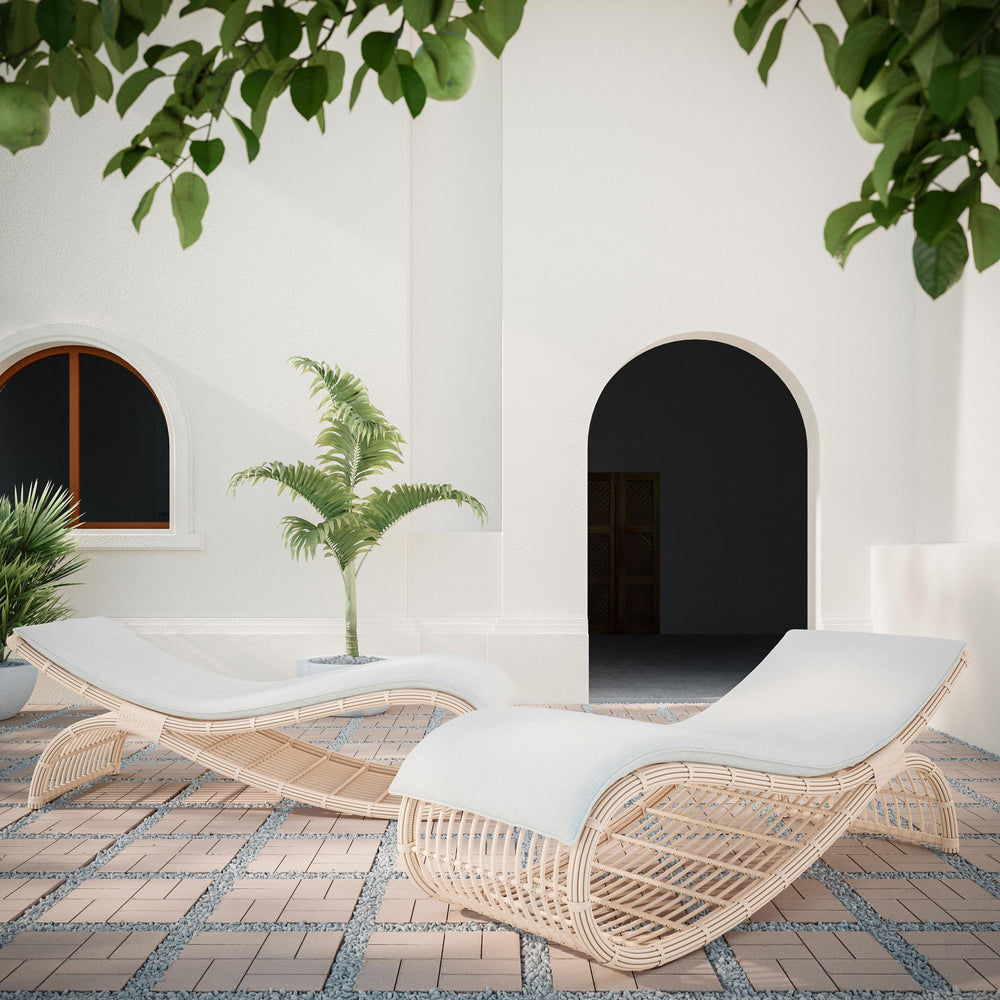 Paloma Wave Outdoor Chaise Lounge