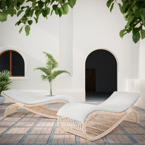 Paloma Wave Outdoor Chaise Lounge