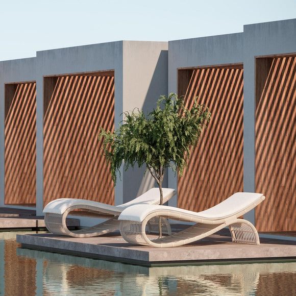 Paloma Wave Outdoor Chaise Lounge