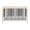 Gelato 4-in-1 Convertible Crib  option Black with Washed Natural