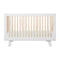 Hudson 3-in-1 Convertible Crib with Conversion Kit  option White with Washed Natural