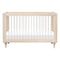 Lolly 3-in-1 Convertible Crib with Conversion Kit  option Washed Natural/Acrylic