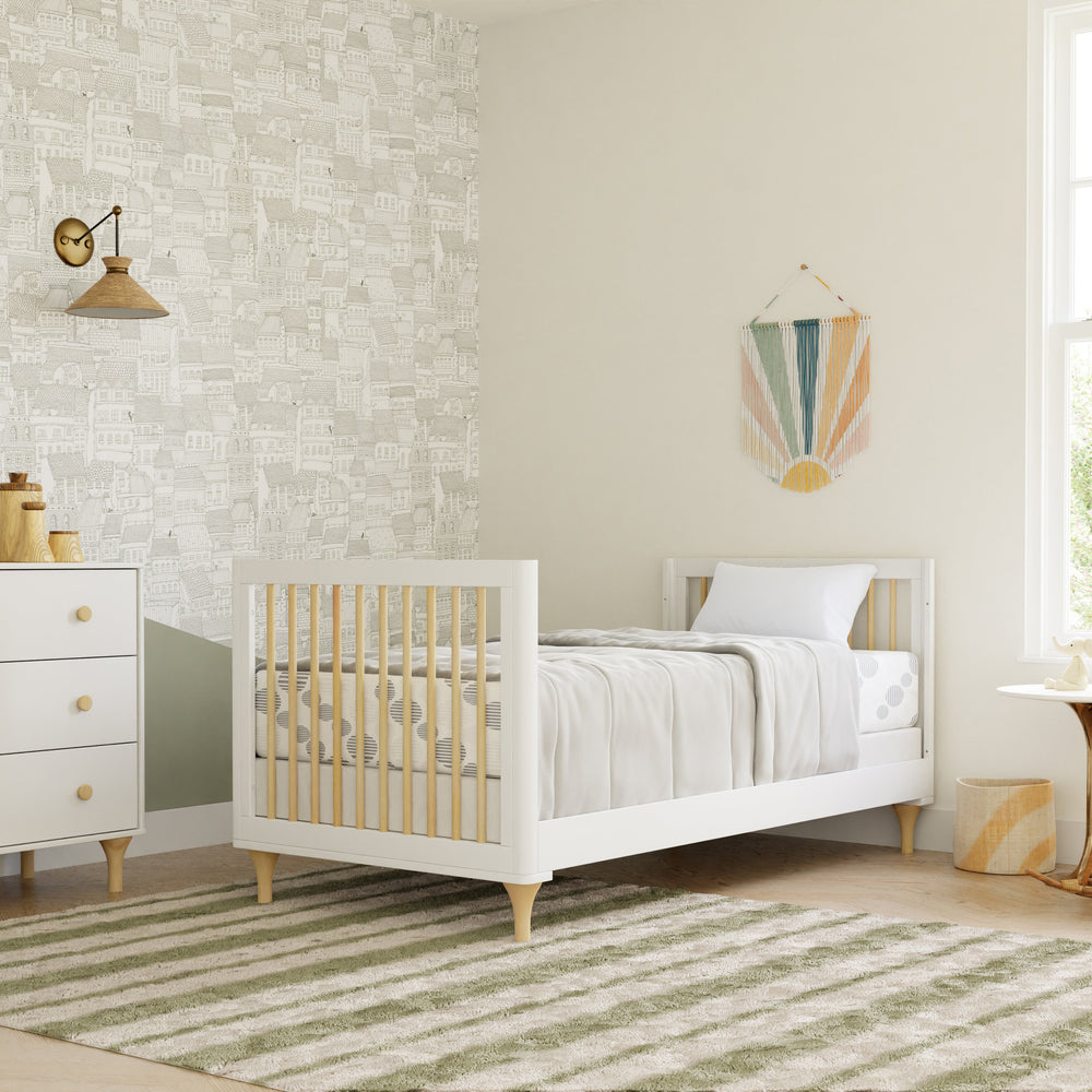 Lolly 4-in-1 Convertible Mini Crib and Twin Bed with Toddler Bed Conversion Kit