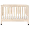 Maki Portable Folding Crib with Toddler Bed Conversion Kit  option Washed Natural