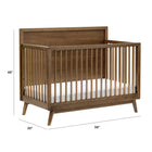 Palma 4-in-1 Convertible Crib with Toddler Bed Conversion Kit